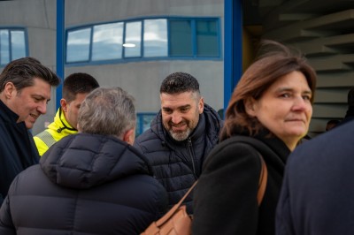 Matteo Salvini visita la Trasporti Pesanti SRL